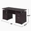 Computer Desk With 2 Drawers And Cabinet