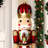 Fraser Hill Farm 4-Ft. Metallic Nutcracker Statue with LED Lights and Music