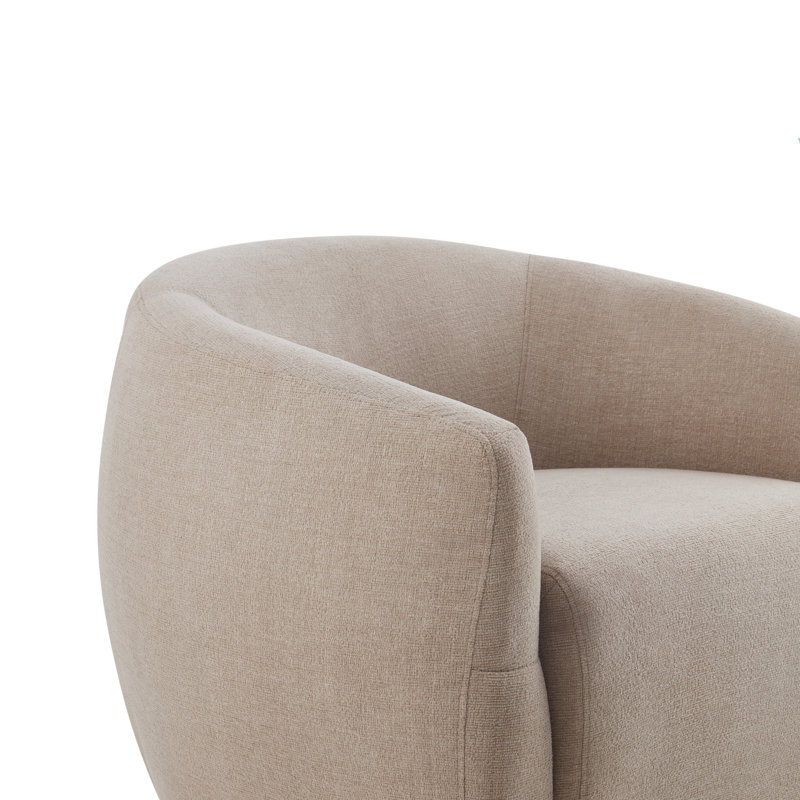 Fauteuil pivotant Ginevra, Tissu gris