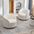 Cleaven 34" Wide Boucle Upholstered Swivel Barrel Chair (Set of 2)-88624915