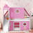 Queribus House Bed With Ladder And Storage Drawers, Solid Wood And Plywood-1232504677-1232504678