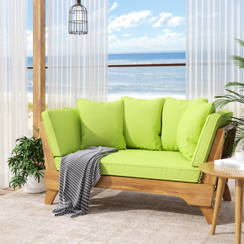 Lit de jour convertible en lit avec construction en bois - l 30,7 po x H 27,47 po x l 66,24 po et oreillers en forme de lapin