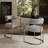 Huron Curved Back Fabric And Metal Dining Accent Chair-109758051