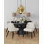 Chaise d'appoint rembourrée en cuir massif Estelle-1660306479