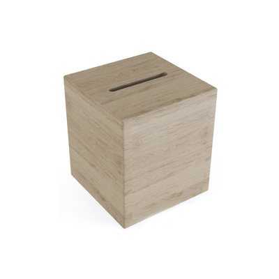 Manada Mist-Shield Square Teak Tissue Box