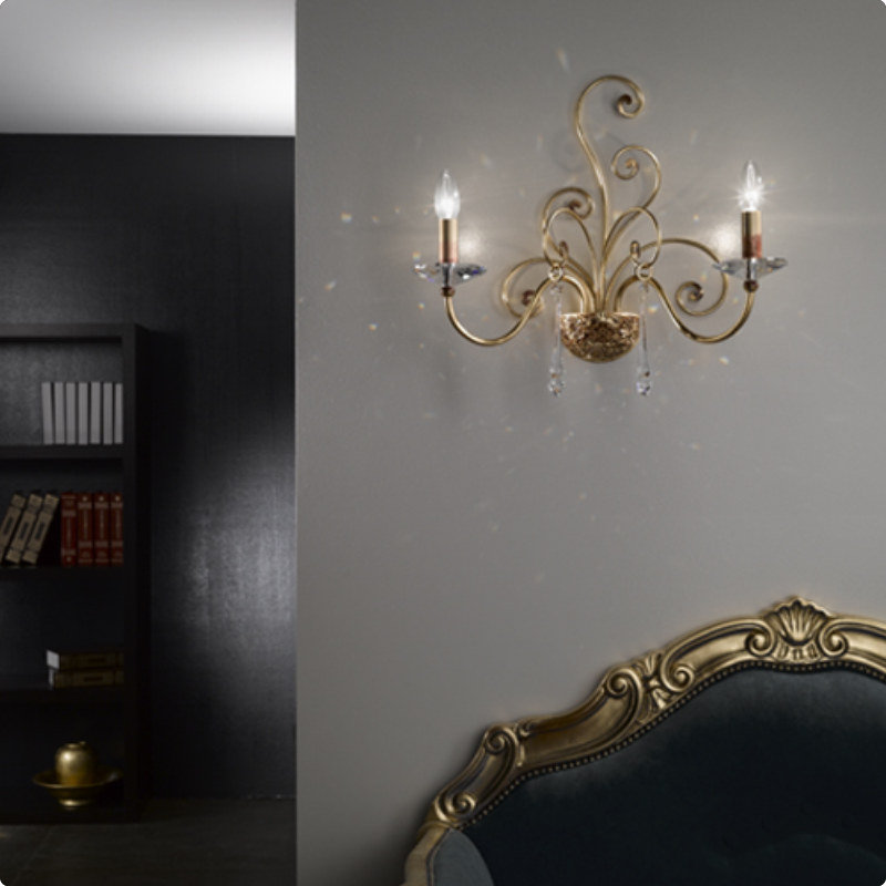 Damasco 2 - Light Candle Wall Light