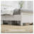 Full Size Bed Frame with Headboard in White