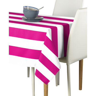 Milliken Signature Cotton Striped Tablecloth Rectangular Ervin Stripe