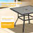Square Steel Outdoor Dining Table Umbrella Hole , 37 " W 37 " D-940820452