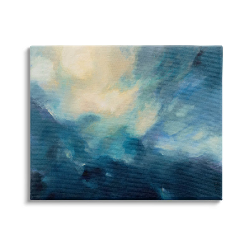 "Abstract Night Sky Scene", art mural par Dina D'argo, H 36 po x l 48 po x P 1,5 po