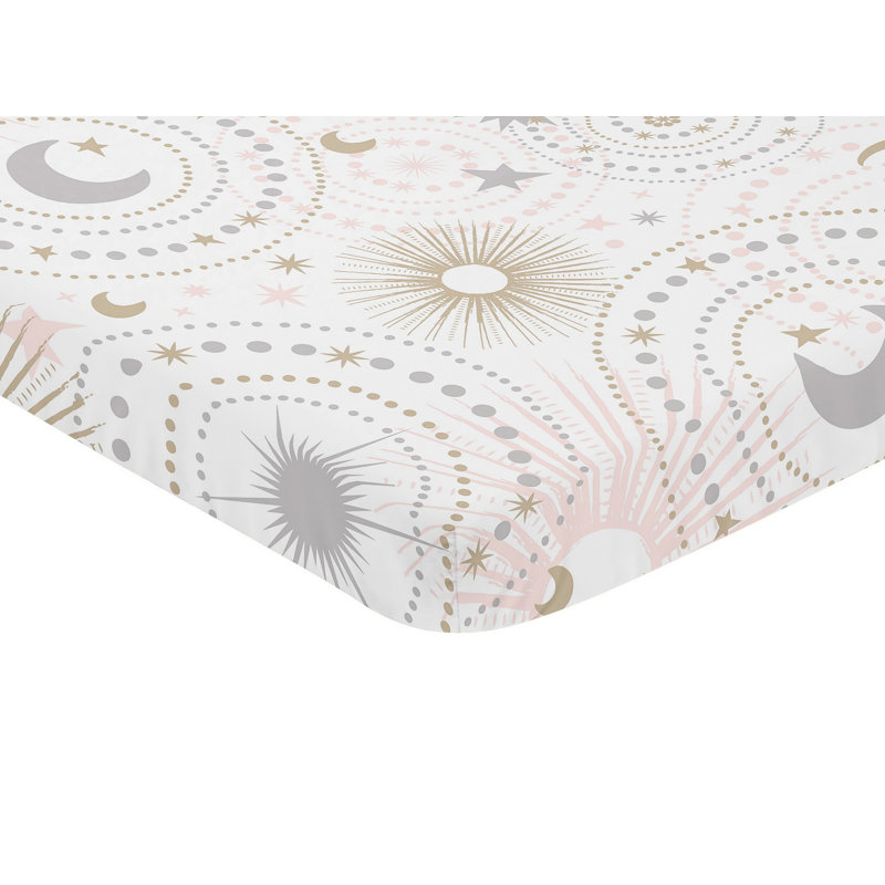 Celestial Mini Fitted Crib Sheet