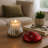 Decorative Glass Mushroom Scented Candles for Coffee Table - Modern Accent Candle for Living Room, Bedroom, or Bookshelf Decor - 6"-1276902721