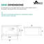 Évier de cuisine en acier inoxydable encastrable 36 po x l 19 po avec accessoires-122286236