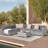 Ensemble de conversation modulaire en rotin avec coussins Sanjaya-87937548-88345265