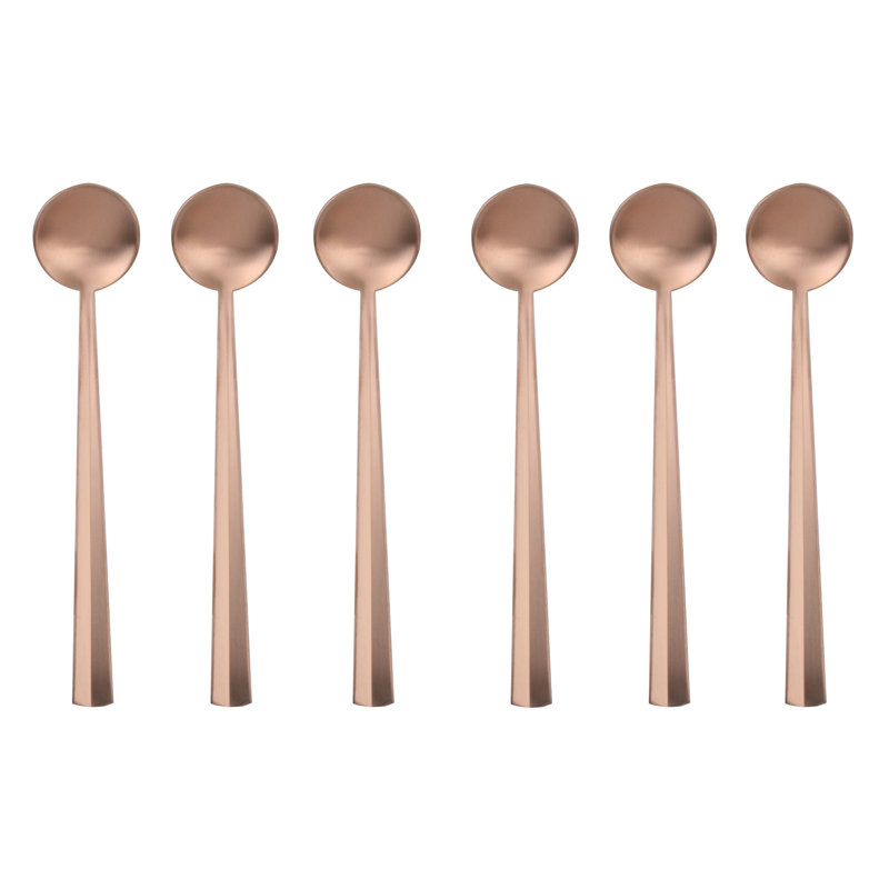 Stainless Steel Flatware, Matte Copper