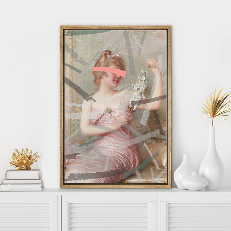 "Portrait de filles victoriennes", Cadre naturel flottant, H 36 po x l 24 po
