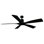 54" Aviator 5 - Blade Outdoor/Indoor Smart Flush Mount Ceiling Fan With Bluetooth Remote Control Included