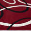 Tapis rouge à motif géométrique-17429897