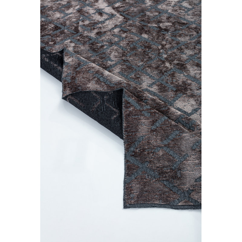 Rapture Gray Abstract Luxury Area Rug, Rectangle 7'10" x 11'2"