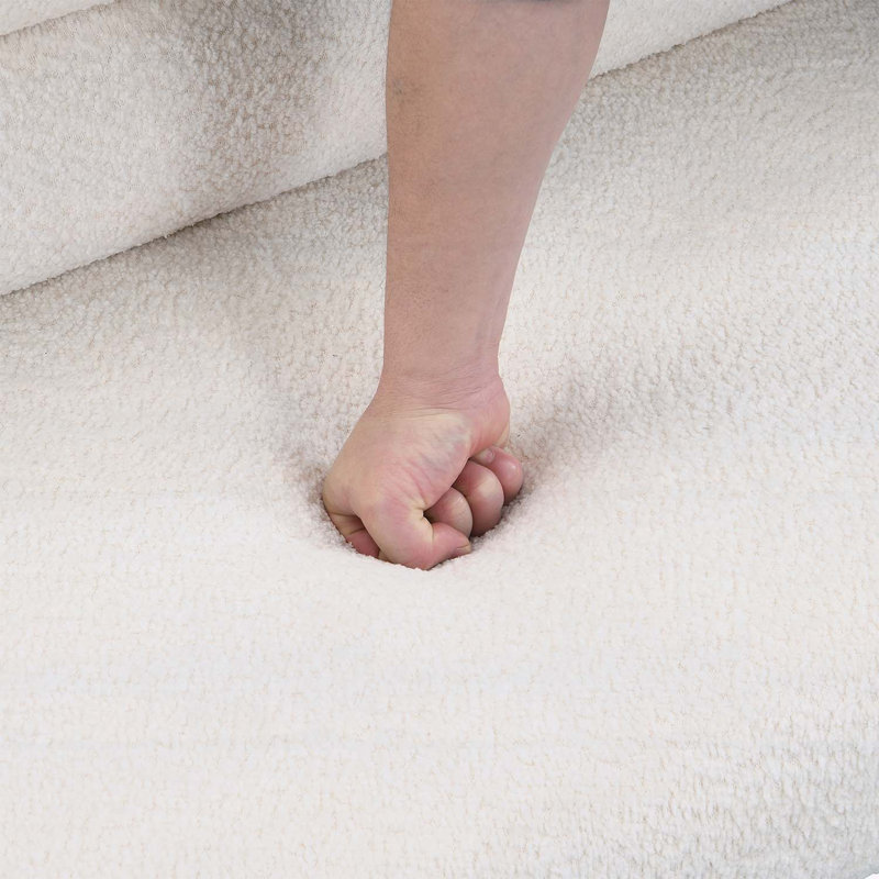 Banc élégant avec pieds en bois, sièges confortables pour la salle à manger, la chambre à coucher et le salon, Beige