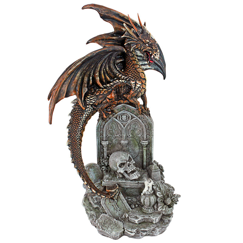 Cruel Wing Castle Graveyard Dragon Figurine