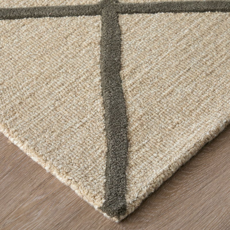Kimball Transitional Trellis & Lattice Ivory Area Rug, Rectangle 8' x 10'