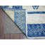 Tapis oriental en laine douce et brillante de 5 pi 10 po x 8 pi 9 po bleu fin, avec motifs berbères, tissé à la main, dense et tissé à la main F584F4D845B140E8B4FFB104D29760E8
