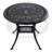 3-Piece Set Of Cast Aluminum Patio Furniture With Beige Cushions