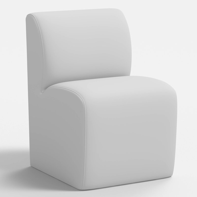 Chaise de salle à manger Salyers, Lin zinc décontracté