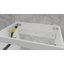 Ensemble de meuble-lavabo mural 24 po avec 2 tiroirs cannelés - meuble-lavabo mural moderne avec poignées en métal noir, blanc-838549468