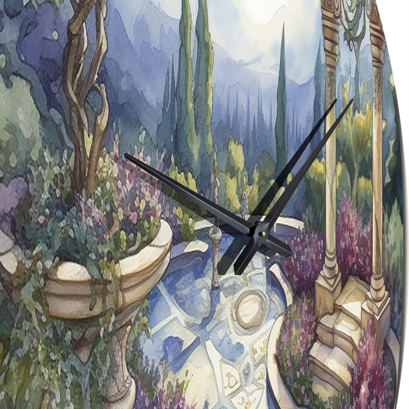 Horloge murale Garden Oasis III, Grand