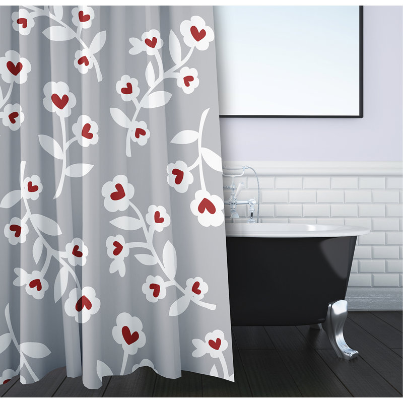 Rideau de douche Alissiya, gris