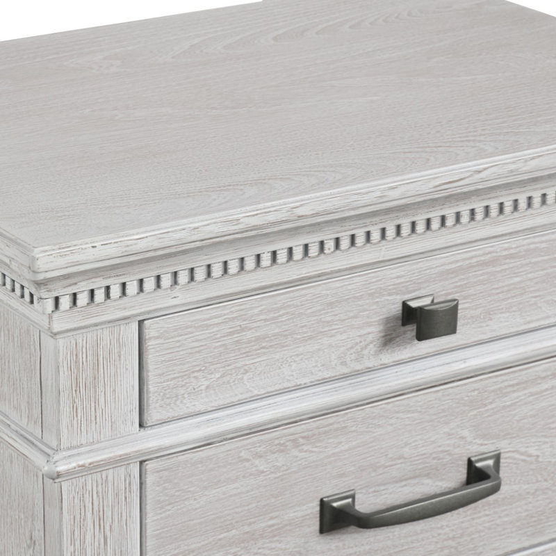 Table de chevet, gris vieilli