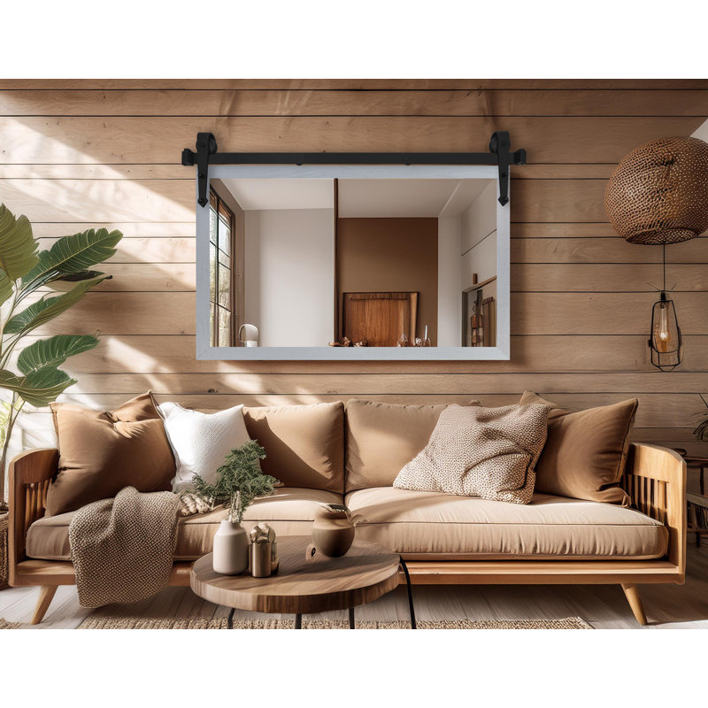 Miroir Gracie Oaks, 32 po x 33 po, Gris