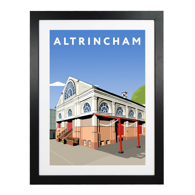 Altrincham by Richard O'Neil - Print, 43.5 cm H x 33.5 cm W x 2.2 cm D, Black Wood Frame