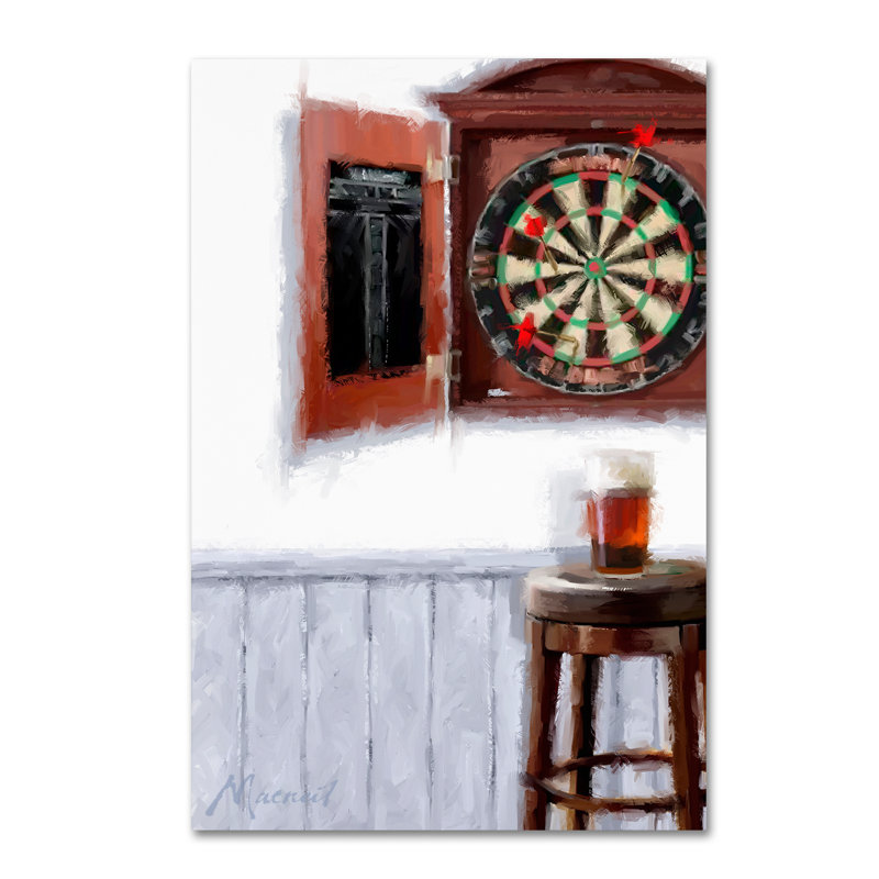 Armand 'Dart Board' Print on Canvas, 32" H x 22" W x 2" D