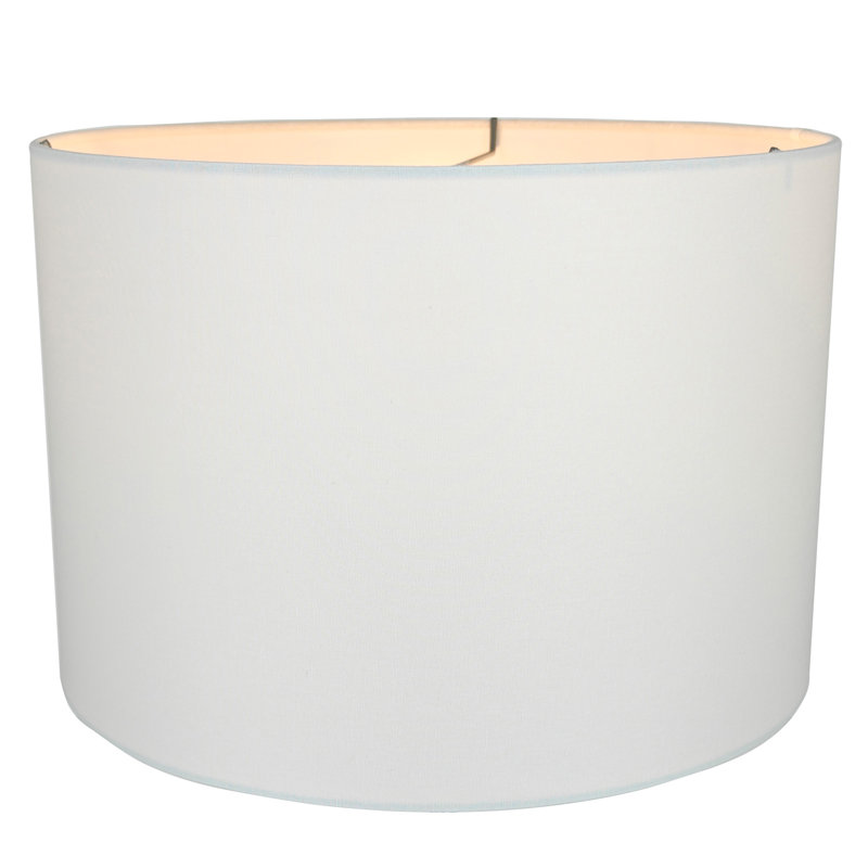 Abat-jours cylindriques 15 po en haut x 15 po en bas x 9 po, Blanc