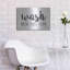 «Wash - Brush - Floss - Flush Sign» par Marla Rae, art mural en métal-1009957127