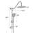 Shower Head with Handheld Shower System with 10" Rain Shower Head-129590007