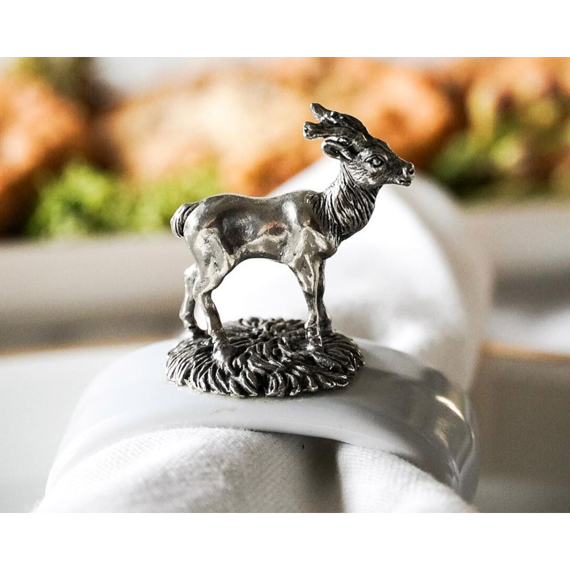 Lodge Deer Stoneware Napkin Ring