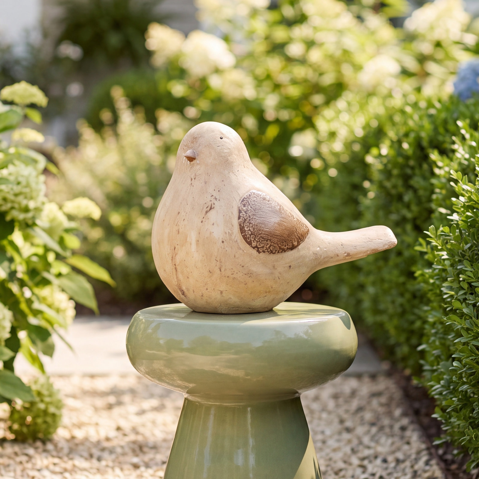 Sitting Bird Garden Sculpture