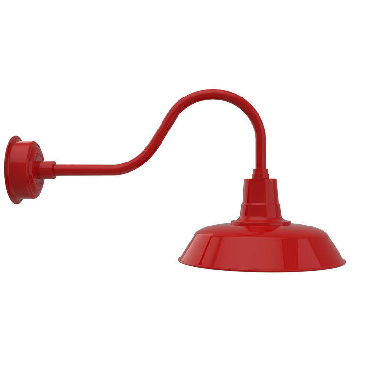Haleigh LED Wall Light, 17.13" H x 16" W x 31.75" D, Cherry Red