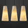 Rennata Height Adjustable Luxurious Alabaster Conical Pendant Lights(Set of 3)