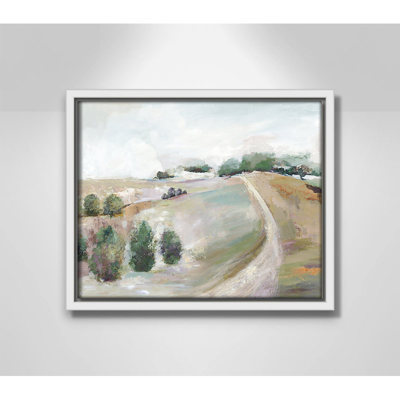 Kel Country Road Hill by Allison Pearce - Floater Frame Print on Canvas, 9.5" H x 11.5" W, White