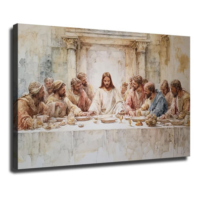 «The Last Supper», art mural sur toile, confession chrétienne, Jésus, prêt à être suspendu