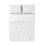 Floral Ruched Microfiber Duvet Cover Set-43142456-43129308