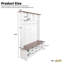 White Farmhouse 4-In-1 Hall Tree With 6 Hooks