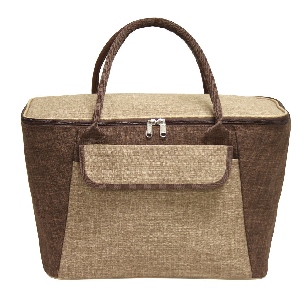 Cotton Picnic Basket , Service for 4 Gracie Oaks