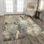 Tapis beige / gris noué à 100% laine-2140323402