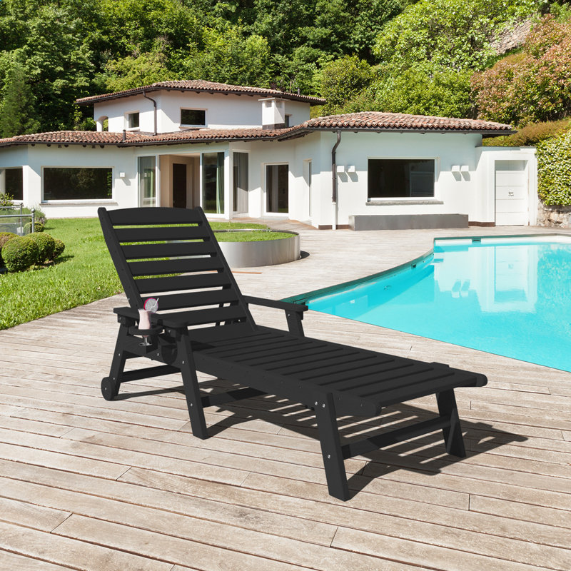 Chaise Adirondack d'extérieur Grzedzinska, Noir